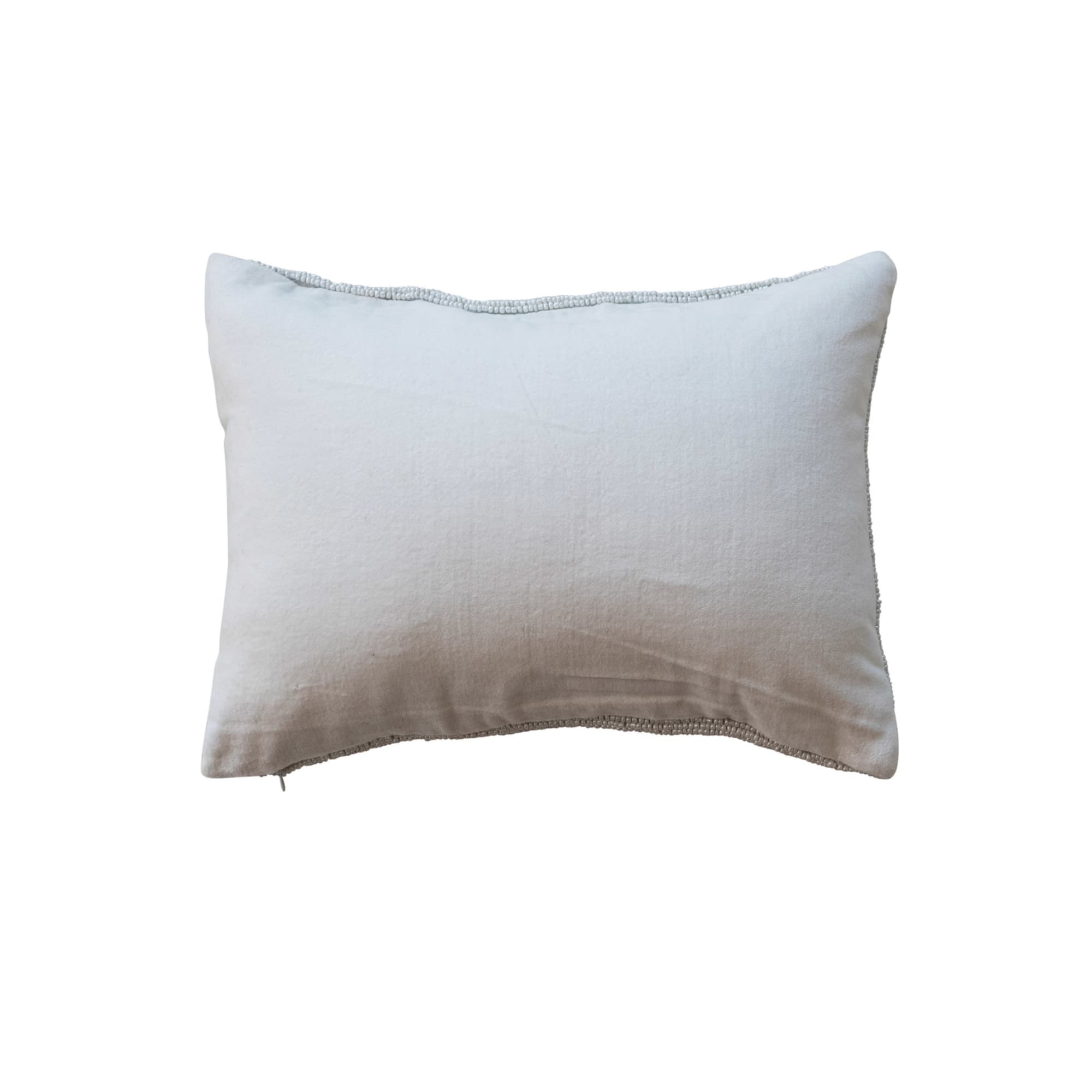Hello Honey® 14" x 10" Merry Christmas Cotton Beaded Lumbar Pillow with Stockings & Velvet Back